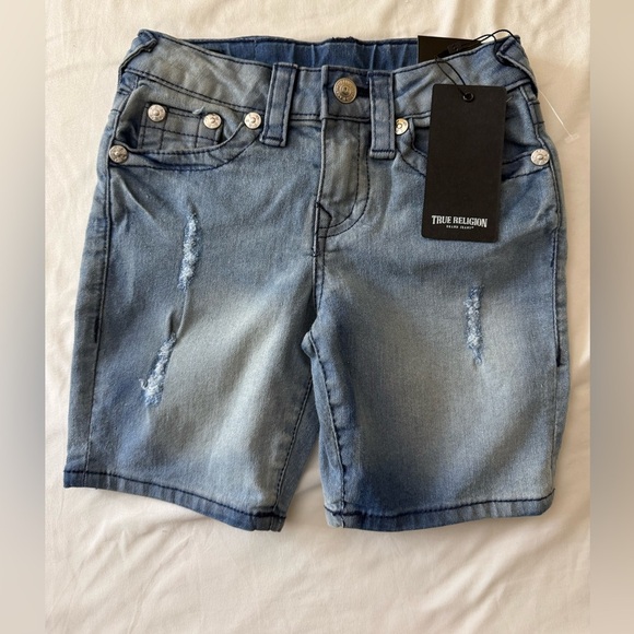 True Religion Kids Geno Relax Slim Demin Shorts Size 5‎ - Picture 1 of 3